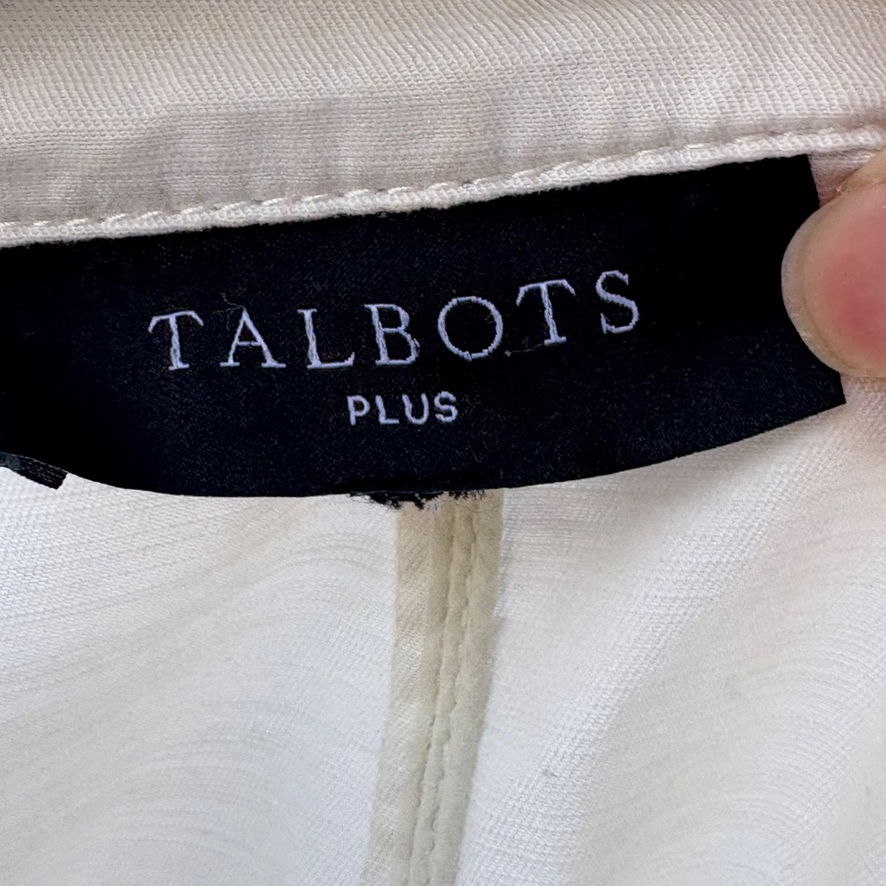 Talbots Plus Off White Button Down Jacket - 2x - image 5